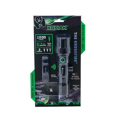 Kodiak Krossfire Rechargeable 1000 Lm Tactical Flashlight with Remote