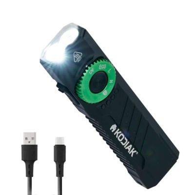 Kodiak Krux Rechargeable Low Profile Flashlight with UV and Red Laser