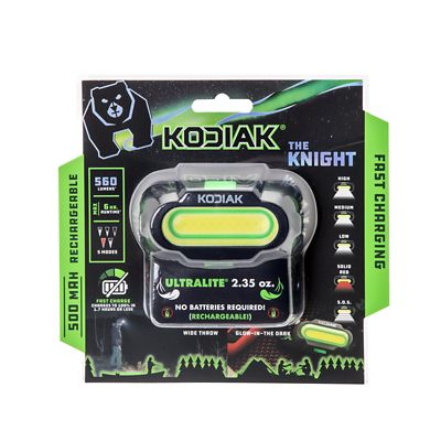 Kodiak Knight Rechargeable 560 Lumen 5 Mode Headlamp