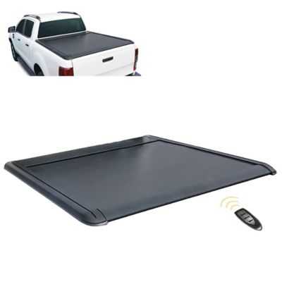 Black Horse Off Road E-Roller Retractable Tonneau Cover Black fits 2019-2025 Chevrolet Silverado 1500 2019-2025 GMC Sierra 1500