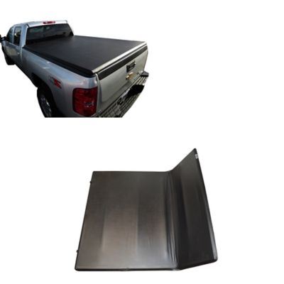 Black Horse Off Road Premier Soft Tonneau Cover TriFold Black fits 07-25 Silverado/Sierra 2500/3500 HD07-25 Silverado/Sierra1500