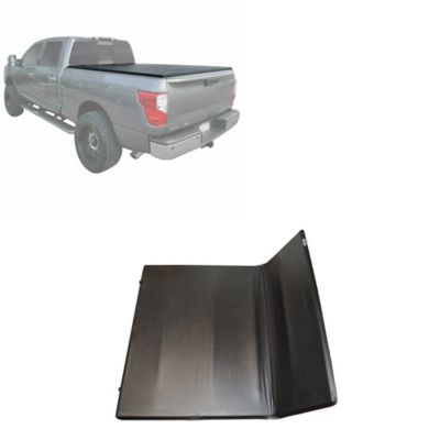 Black Horse Off Road Premier Soft Tonneau Cover TriFold Black Compatible with 2005-2025 Nissan Frontier