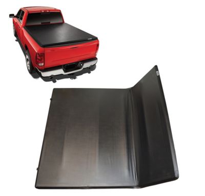 Black Horse Off Road Premier Soft Tonneau Cover TriFold Black fits 2010-2025 Dodge Ram 2500/35002019-2025 Ram 1500, excl. Rambox