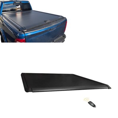 Black Horse Off Road Back Track Manual Retractable Tonneau Cover Black Compatible with 2019-2025 Ram 1500