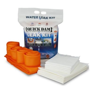 Quick Dam Indoor Leak Response Kit - Includes 5 Mats, 5 Drip Mats, 4 Water Dams 4 ft., and 1 Water Dam 10 ft.