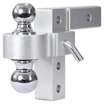 TMB 6 in. Adjustable Trailer Hitch Ball Mount, 6,000 lb. Towing Capacity