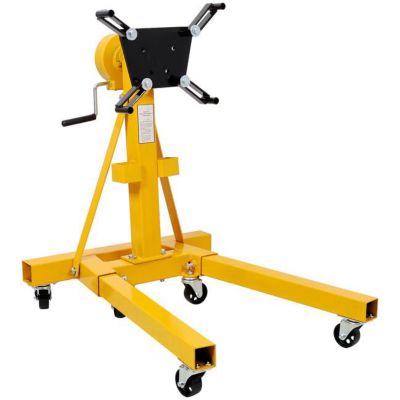 TMB 1500 lb. Capacity Folding Engine Stand, Yellow