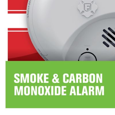 Image showing  Battery-Operated 2-in-1 Smoke Alarm and CO Alarm