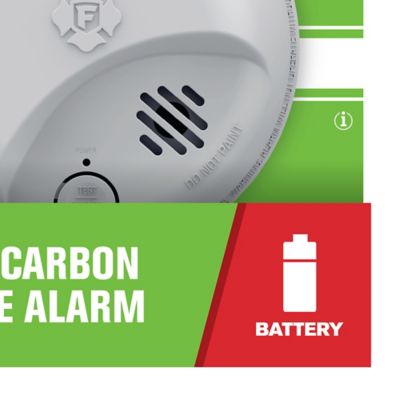 Image showing  Battery-Operated 2-in-1 Smoke Alarm and CO Alarm