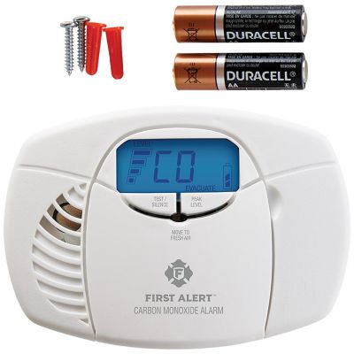Image showing  Battery-Powered Carbon Monoxide Alarm with Backlit Digital Display