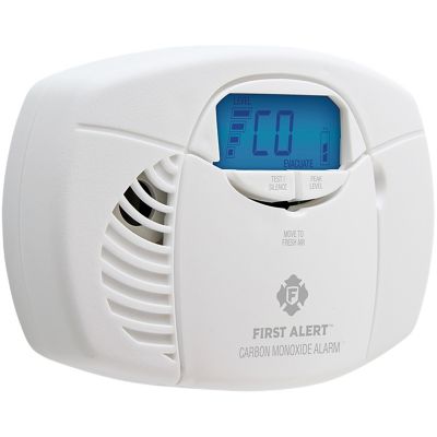 Image showing  Battery-Powered Carbon Monoxide Alarm with Backlit Digital Display
