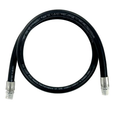 Magister Hydraulics Hydraulic Hose Assembly 3/8 in. ID x 30 in. Length, NPT Male Straight
