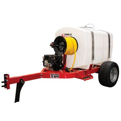 Fimco 200 Gallon Fire Trailer with Gas Engine, 4 Roller Pump and Multi-Spray Fire Nozzle