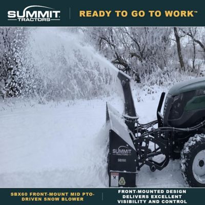 Summit Tractors 60 in. Front-Mount Snowblower for Summit TX25H Tractors