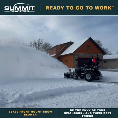 Image showing  60 in. Front-Mount Snowblower for Summit TX25H Tractors