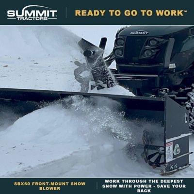 Image showing  60 in. Front-Mount Snowblower for Summit TX25H Tractors