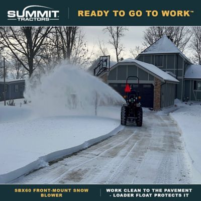 Image showing  60 in. Front-Mount Snowblower for Summit TX25H Tractors