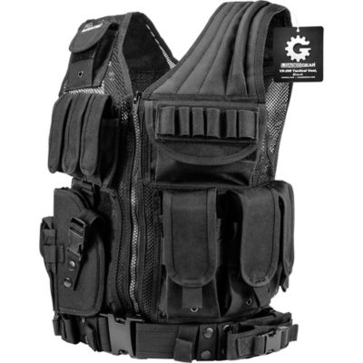 Barska Loaded Gear VX-200 Tactical Ves,t Black, Left Hand