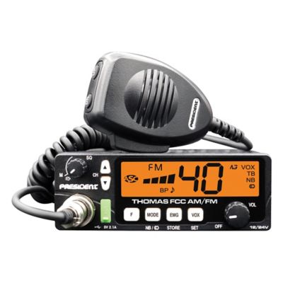 President Thomas FCC 40-Channel CB Radio with AM/FM/PA Modes