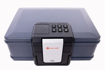 First Alert .19 Cu. Ft. Fireproof and Waterproof Security Safe 30 Minute Fire Rating 1550, Fire Proof UL Rated Fire Chest