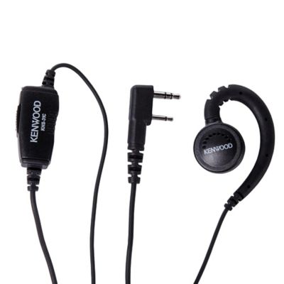 Image showing  C-Ring Earbud Headset with In-Line Push-To-Talk Microphone