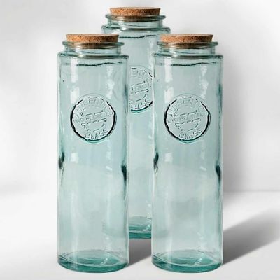 Couronne Co. Authentic Recycled Glass Jar with Cork
