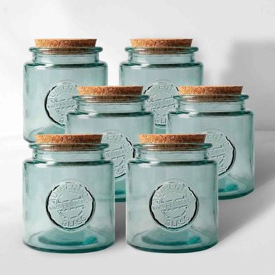 Couronne Co. Authentic Recycled Glass Jar with Cork