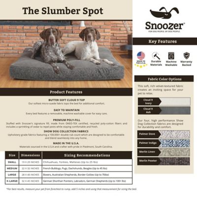 Image showing  Reversible Premium Slumber Spot Dog Bed with Ash Cloud 9 Top
