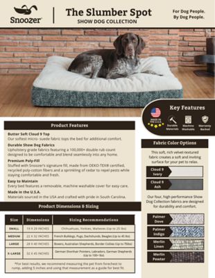 Image showing  Reversible Premium Slumber Spot Dog Bed with Ivory Cloud 9 Top