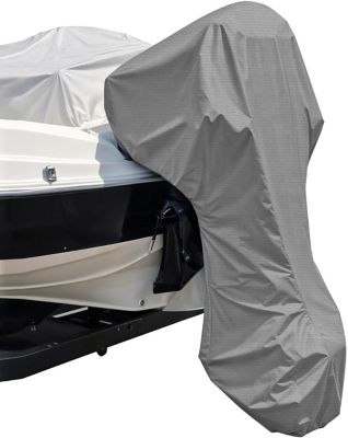 Seal Skin Covers Outboard Motor Cover, Waterproof, UV-Proof, Zipper, Fits 175-225 hp, Gray