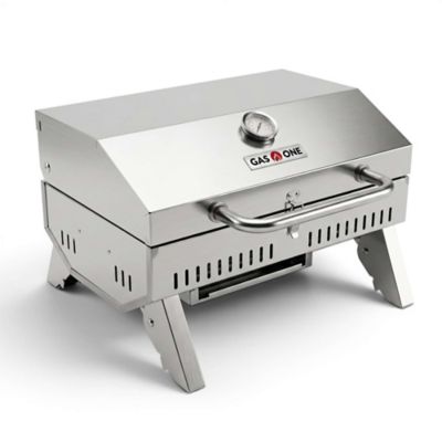 Gas One 18 in. Stainless Steel Tabletop Propane Gas Grill