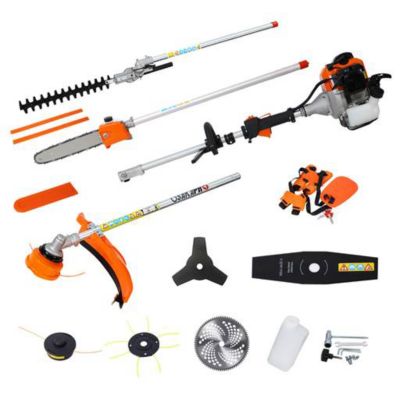 Osakapro 8 in 1 Multi-Functional Brush Cutter, 56CC 2-Cycle, EPA Compliant