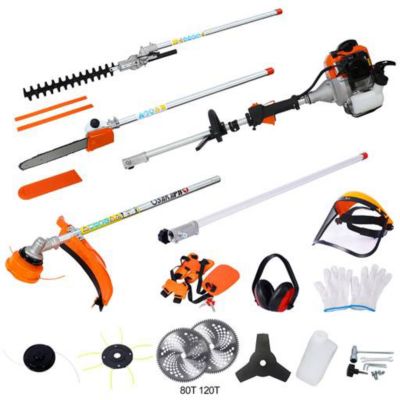 Osakapro 12 in 1 Multi-Functional Brush Cutter, 32.6cc 2-Cycle, EPA Compliant