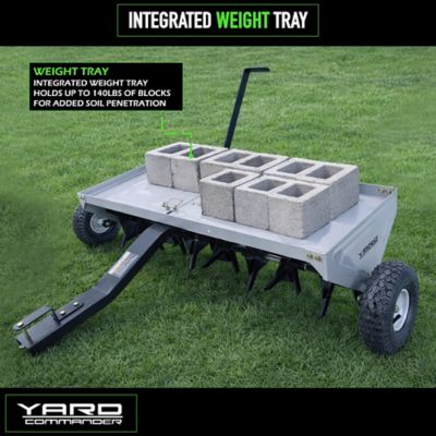 Image showing  Tow-Behind 48 in. Plug Aerator with Transport Wheels