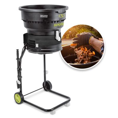 Sun Joe 15-AMP 17:1 Reduction Ratio Electric Leaf Mulcher/Shredder, 55-Gal/Min. Capacity