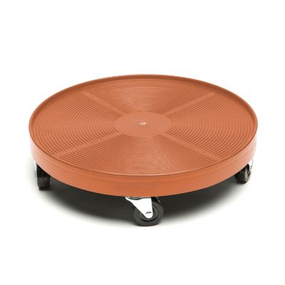 DeVault Enterprises 16 in. Rolling Plant Caddy with Wheels, Terra Cotta, 500 lb. Capacity