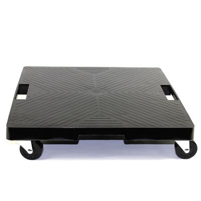 DeVault Enterprises 16 in. Square Rolling Plant Caddy with Handles, Black, 500 lb. Capacity