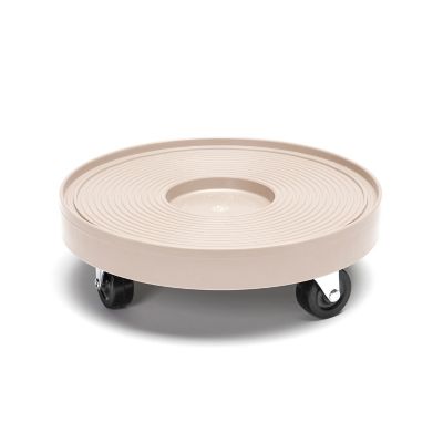 DeVault Enterprises 12 in. Rolling Plant Caddy with Wheels, Gray Mist, 500 lb. Capacity