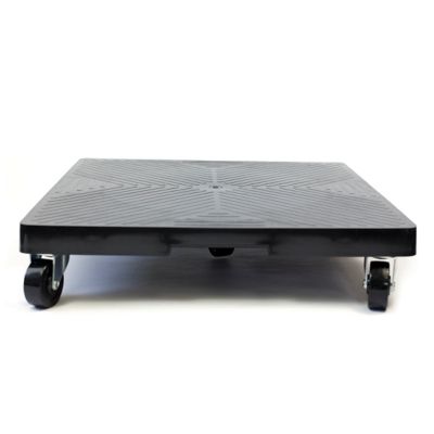 DeVault Enterprises 16 in. Square Rolling Plant Caddy with Wheels, Black, 500 lb. Capacity