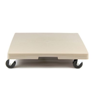 DeVault Enterprises 16 in. Square Rolling Plant Caddy with Wheels, Gray Mist, 500 lb. Capacity