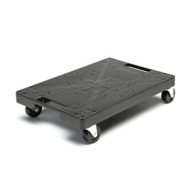 DeVault Enterprises Multi-Purpose Rolling Utility Dolly with 5 Swivel Casters, Black