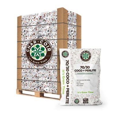 Char Coir 50L 1.75 cu. ft. 70/30 Coco-Perlite Loose Fill Aeration Blend Growing Medium, 40 pk.