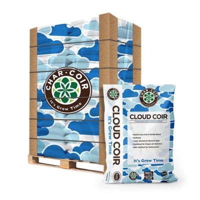 Char Coir 50L 1.75 cu. ft. Cloud Coir 50/50 Coco-Perlite RHP Certified Loose Fill Aeration Blend Growing Medium, 40 pk.