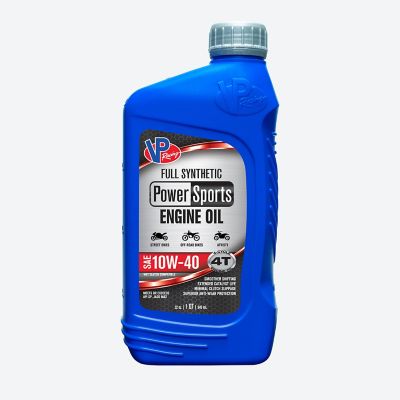 VP Racing 4T Full Synthetic SAE 10W-40, 1 qt.