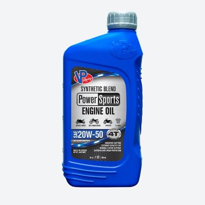 VP Racing 4T Synthetic Blend SAE 20W-50, 1 qt.