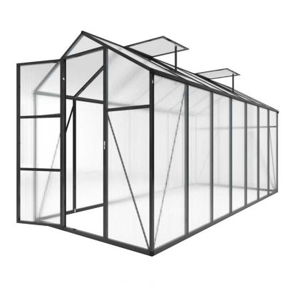 Upland 6 x 14ft. Polycarbonate Walk-in Greenhouse, UV Protection