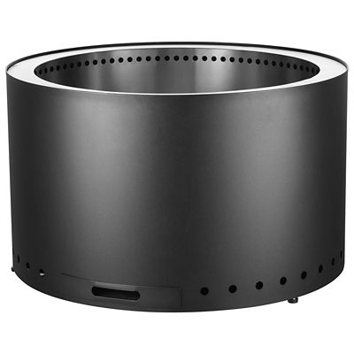 Upland Smokeless Wood Burning Fire Pit Stove Bonfire, Removable Ash Pan, SUS430 Stainless Steel inner Portable Firepit