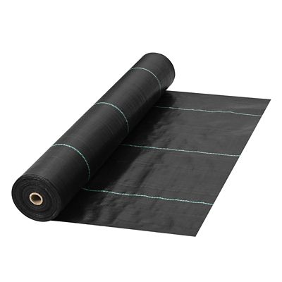 VEVOR Weed Barrier, 5.8 oz. Landscape Fabric, 3 x 300ft. Cover Mat Heavy Duty Woven Grass Control