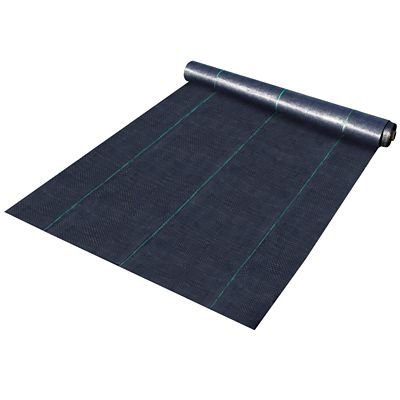 VEVOR Weed Barrier Landscape Fabric, 6 x 250ft., 4.1 oz. Premium Woven Ground Cover, Heavy Duty PP Material & Easy Setup