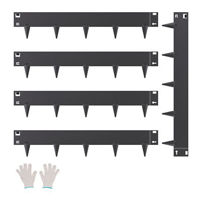 VEVOR Steel Landscape Edging 5 pk. 39 x 4in. Rust-Resistant Metal Landscape Edging, Bendable Garden Edging Border